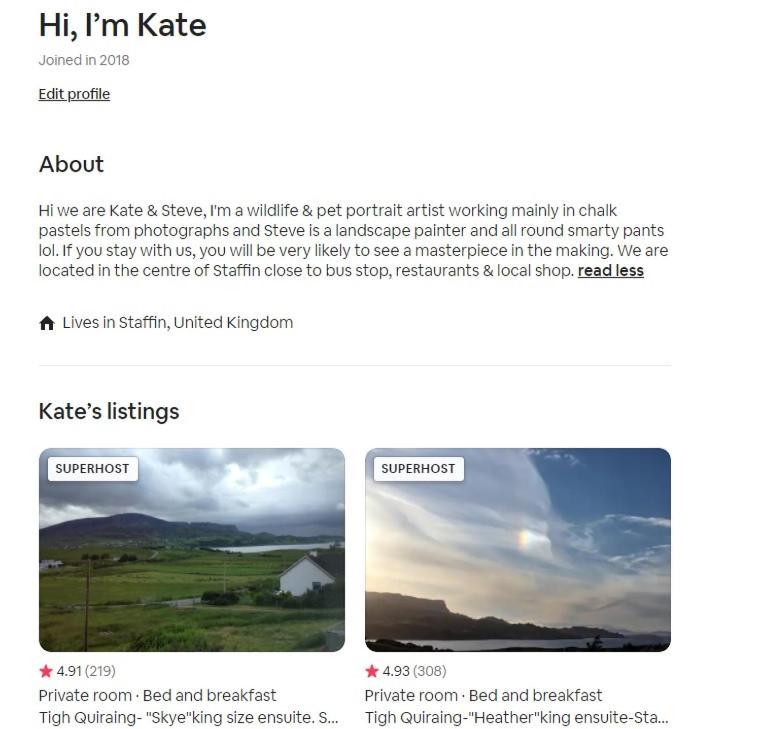 Tigh Quiraing- Heather Staffin Eksteriør billede